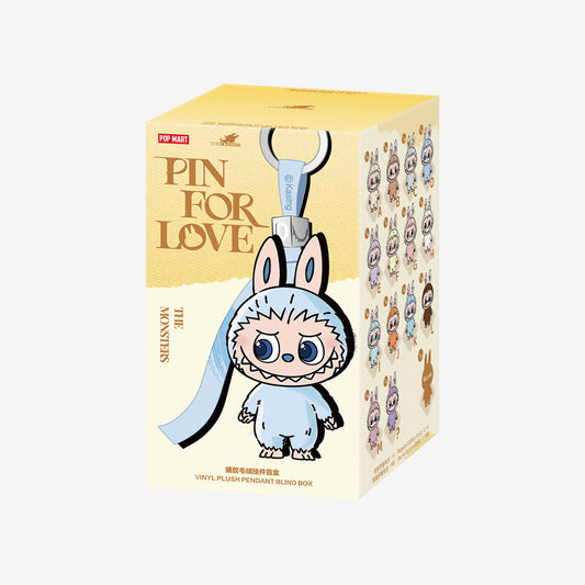 Labubu Pin for Love Series-Vinyl Plush Pendant Blind Box (A-M)